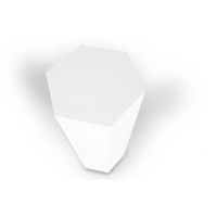 Hexagon sokkel wit mat, op maat