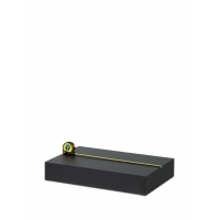 Etalage sokkel zwart mat, 40 x 60 x 10 cm (lxbxh)