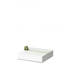 Etalage sokkel wit mat, 45 x 45 x 10 cm (lxbxh)