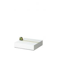 Etalage sokkel wit mat, 45 x 45 x 10 cm (lxbxh)