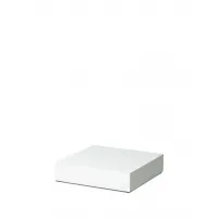 Etalage sokkel wit mat, 45 x 45 x 10 cm (lxbxh)