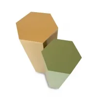 Hexagon sokkel kleur, 30 x 100 cm (lxbxh)