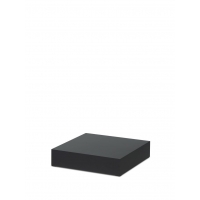 Etalage sokkel zwart mat, 80 x 80 x 10 cm (lxbxh)