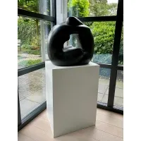 MDF witte sokkels | plantenzuilen | zuilen wit MDF zijdeglans