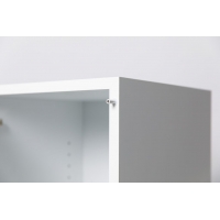 kastsokkel hoogglans wit