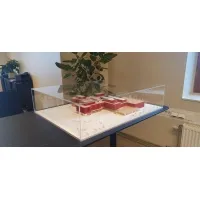 Plexiglas vitrinekap | plexiglas stolp | maquettekap op maat