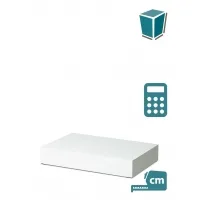 Etalage sokkel wit mat, op maat