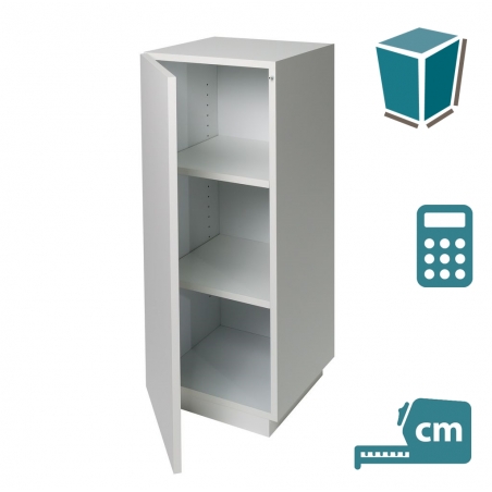 kastsokkel hoogglans wit