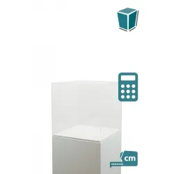 Plexiglas vitrinekap | plexiglas stolp | maquettekap op maat