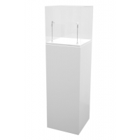 Solits sokkel 40 x 40 x 100 cm met beschermkap 40 x 40 x 40 cm, inclusief 2x LED type 1