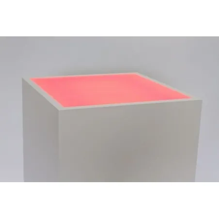 Top verlicht, opaal plexiglas, voor sokkel 30 x 30 cm