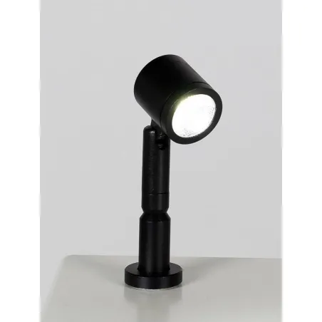 LED-Spot, Type 9 low model, 1W, 6000K, Silver (inclusief stroomkabel)