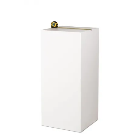 MDF witte sokkels | plantenzuilen | zuilen wit MDF zijdeglans