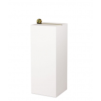 MDF witte sokkels | plantenzuilen | zuilen wit MDF zijdeglans