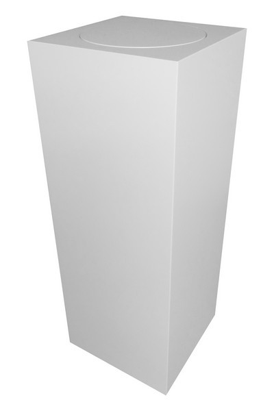 Sokkel wit met rond draaiplateau